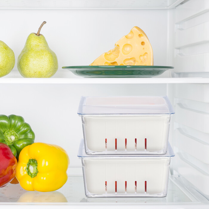 Relaxdays Refrigerator Organizer 3-Piece Set