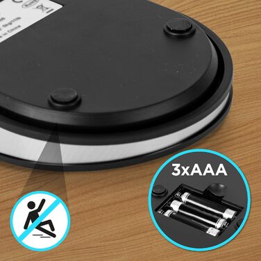Кухонні ваги Duronic KS5000 - 5 кг, овальна форма, знімний контейнер 3 л, точність 1 г, функція тарування, функція утримання, для випічки