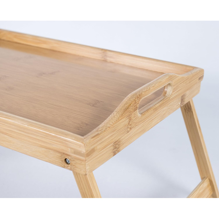 Столик для ліжка з бамбука Elbmöbel: столи для сніданку, приліжкові столики, крінні столики. Легкий у догляді, 50x30x26 см