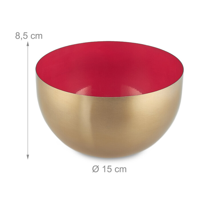 Relaxdays Two-tone stainless steel salad bowl