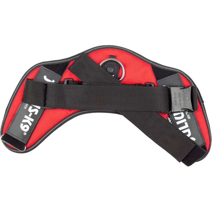 Поясна шлейка Julius K-9 IDC Powergeschirre з індивідуальним нанесенням, для собак маленьких, середніх та великих порід, 16IDC+CUSTOMP-B (Червона)
