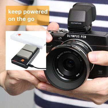 Запасний акумулятор BLN-1 (2 шт.) з подвійним зарядним пристроєм для Olympus OM-D E-M1, E-M5, Pen F, E-P5, E-M5 Mark II