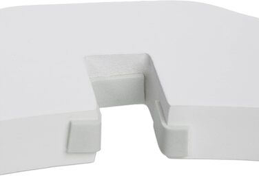 Захисне ворота Relaxdays для собак, 92x154 см, 3 елементи, біле, розкладне