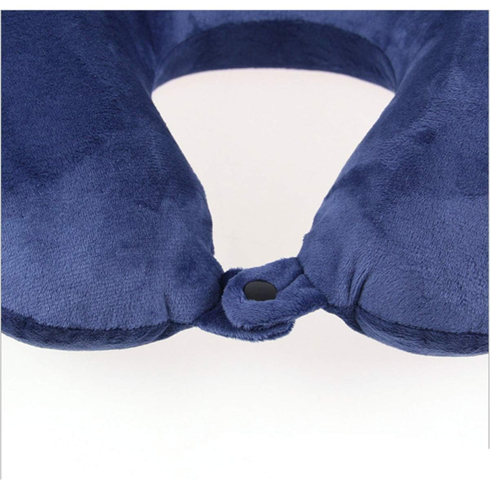 Подушка для шиї у літак/подорожі Memory Foam, підтримуюча, блакитна