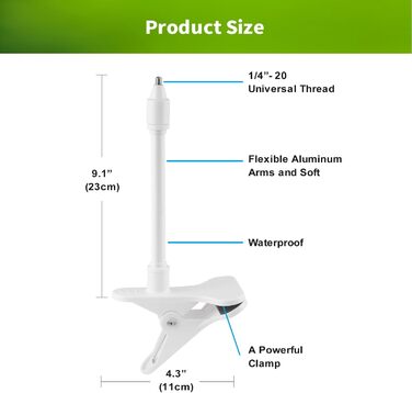 Держатель для дитячого монітора Lonnky 7.1' - сумісний з Vtech, Eufy, ANMEATE та іншими, регульований кріплення для ліжечка та стіни