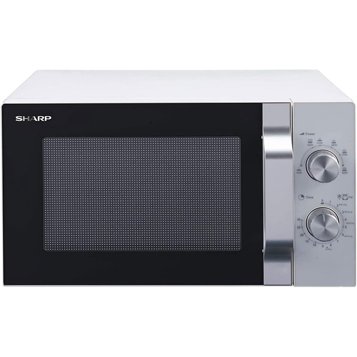 Мікрохвильова піч Sharp R204WA Solo, 20 л, 800 Вт, біла