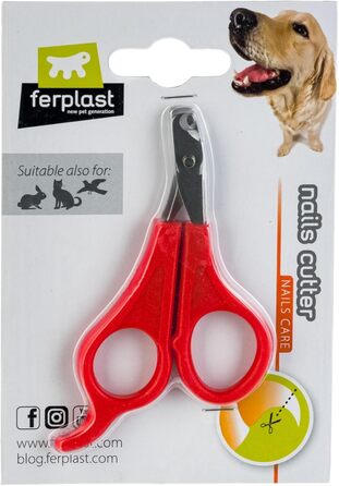 Ножиці для стрижки кігтів собак Ferplast з обмежувачем та захистом, зручна ручка, розмір M (Small)