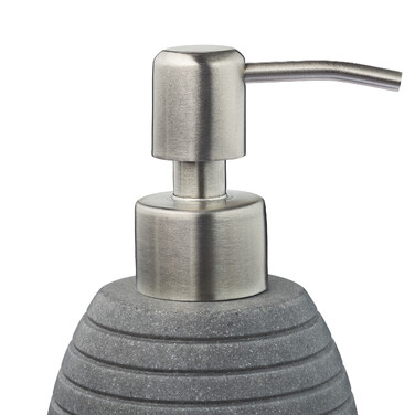 Relaxdays Stainless Steel Soap Dispenser with Grooves