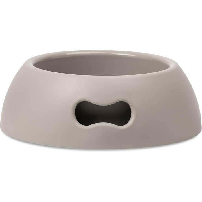 Миска для собак UNITED PETS Pappy, екологічна, виготовлена в Італії, для собак середніх порід, 1100 мл (Світло-сірий, L)