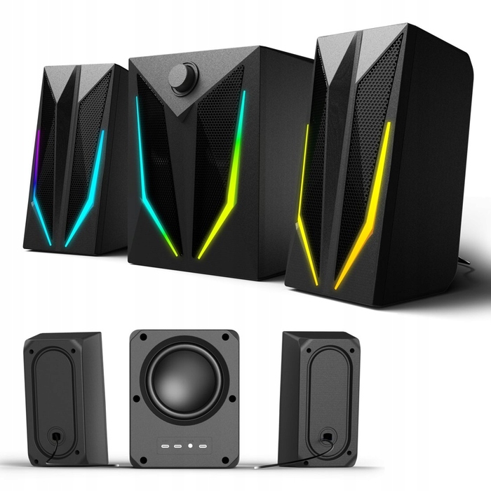 Комплект акустичних колонок 2.1 uRage Blast-R 621, 20 Вт, чорний