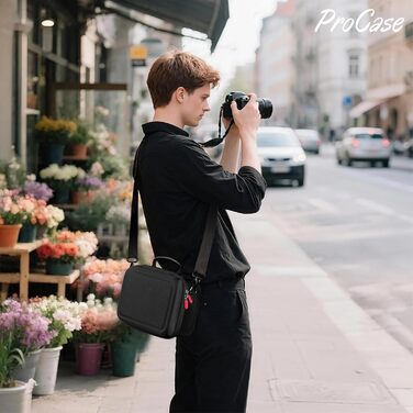 Чохол для камери ProCase для Canon EOS 2000D/250D/EOS R10/R7/Nikon/Sony/беззеркальних камер - чорний