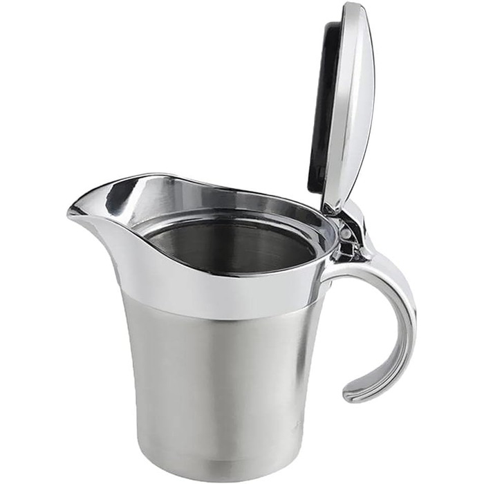 HomeDecTime 2 x Double-Walled Sauce Bowls Stainless Steel Thermal Sauce Pot
