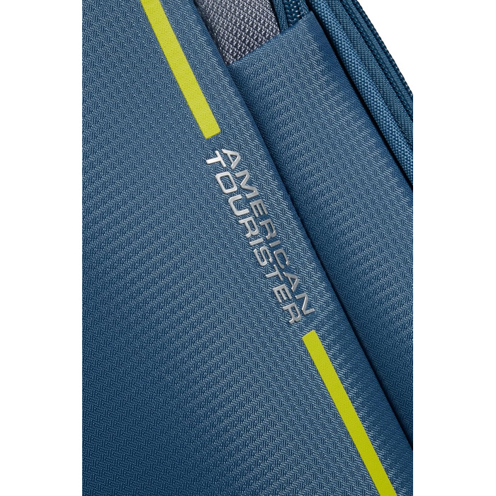 Валіза American Tourister Pulsonic Spinner L, розширювана, 81 см, 113/122 л, синя, поліестер