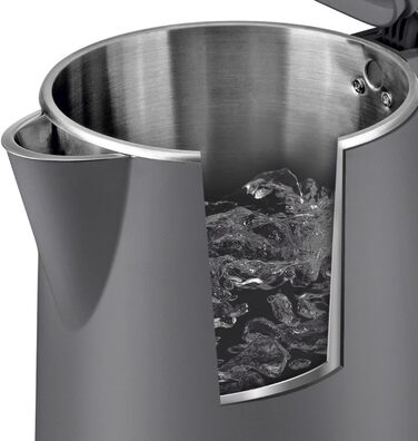 Електричний чайник з подвійними стінками Nordic Grey, 1.5 л, бездротовий, 2200 Вт, 360° обертання