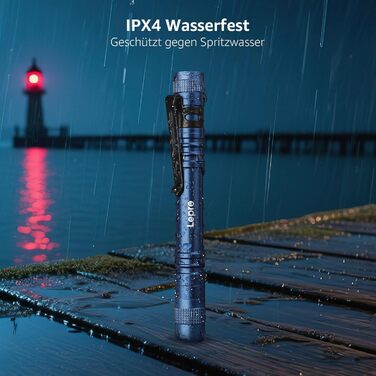 Ліхтарик LED Lepro, Mini IPX4 Водостійкий, 3 Режими, 2 шт. (Синій)