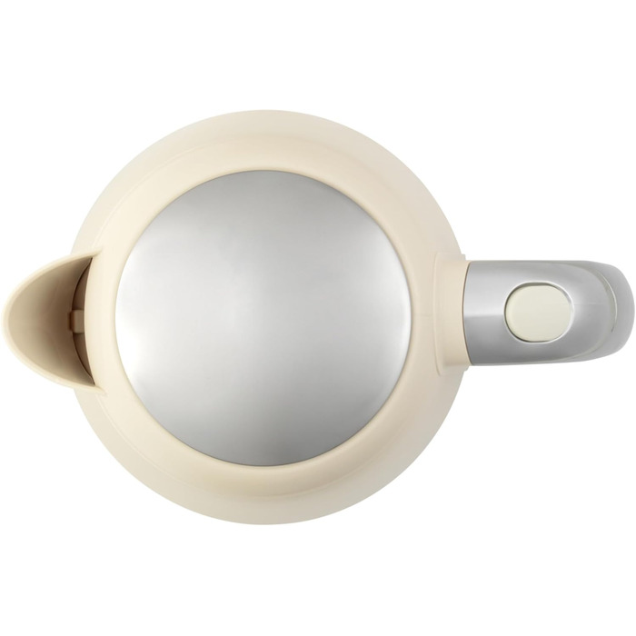 Електричний чайник Salter Retro Cream 1.7L з ретро-дизайном, 2.2 кВт, 360° обертання, фільтр від накипу, бездротовий, індикатор рівня води, захист від сухого кипіння, автоматичне вимкнення, кремовий колір