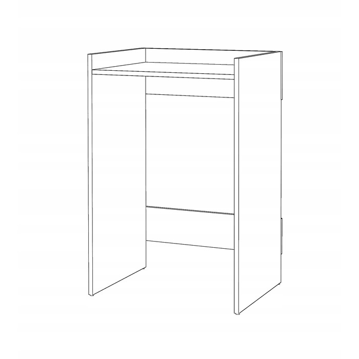 Підлогова шафа для ванної кімнати Stiv-Meble, дуб вотан, 66x97x62 см, матова