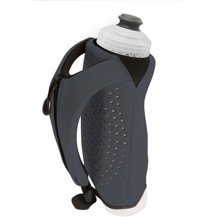 Hydraform Ergo-Lite Hand Bottle, BPA-free, minimalist, insulated, for ultrarunning and walking, Anthracite, 297 ml