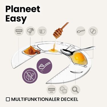 Кухонний комбайн ZEEGMA PLANEET EASY 1500W, 5.2 л, 10 швидкостей, з набором насадок (міксер, гачок, вінчик), чорний