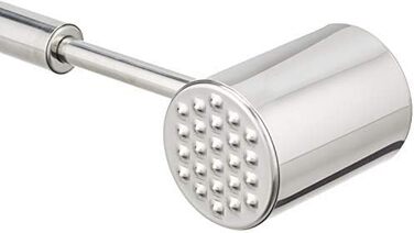 Молоток для м'яса GRÄWE з нержавіючої сталі, двосторонній відбійний молоток з гладкою та рифленою поверхнею, 28 см