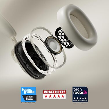 Навушники Bowers & Wilkins Px7 S3 з активним шумопоглинанням, бездротові, aptX™ Lossless, швидка зарядка, 30 годин відтворення, 8 мікрофонів - Антрацит (Frost Blue)