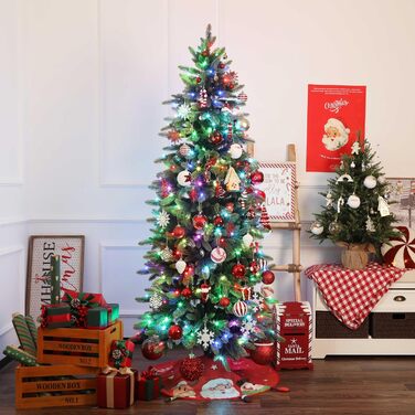 Набір прикрас на ялинку Alupssuc 65 шт. - ялинкові кулі, 4-14 см, пластик, білий, золотий, з нитками для підвішування