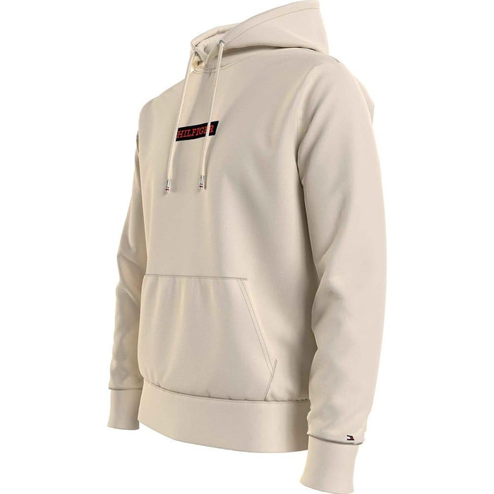Чоловіча толстовка-худі Tommy Hilfiger Monotype Box Hoody бежевого кольору (Calico), розмір XS