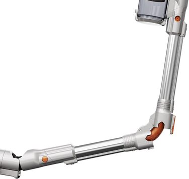 Вертикальний пилосос TurboTronic StormStick 120 Вт з ручним пилососом, фільтр MIF, 5 м кабель, 11 кПа, циклонна технологія, срібний