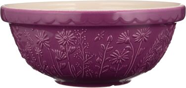 Mason Cash Stoneware Mixing Bowl 24 cm | Daisy | 2.7 L | Dough Bowl for Bread Dough, Cake Dough or Pizza Dough | Made from high-quality, chip-resistant stoneware | Large Dough Bowl