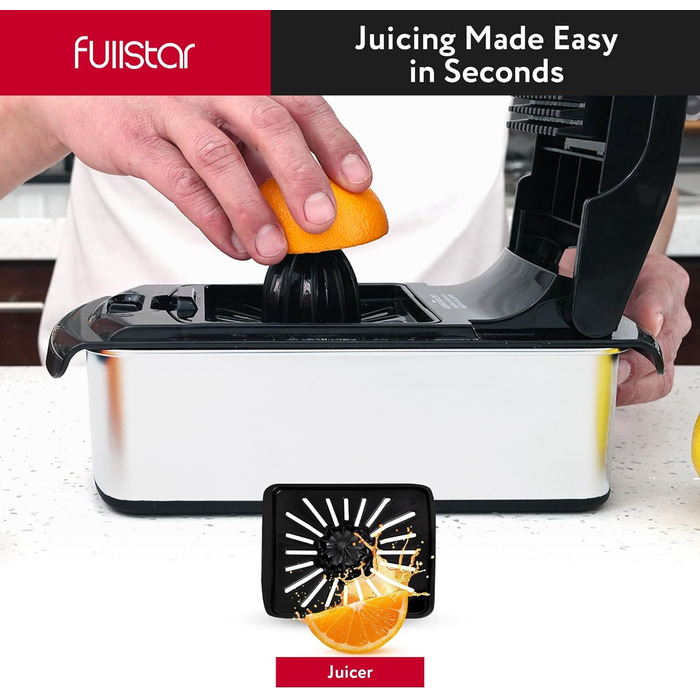 Мандоліна для овочів та фруктів 14-в-1 PRO з нержавіючої сталі, чорна: слайсер, шинковка, тертак, нарізчик для огірків, цибулі, картоплі, сиру