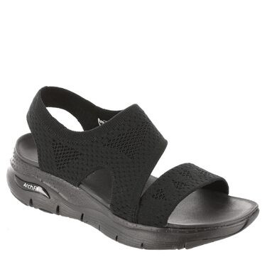Кросівки жіночі Skechers Cali Arch Fit - Black Knit (39 EU) - з підтримкою склепіння стопи