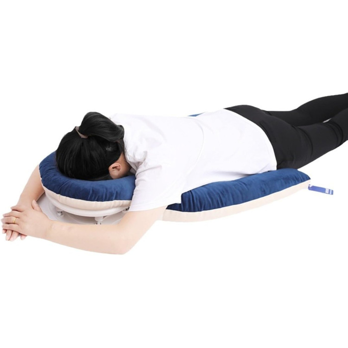 HoldOne Light Vitrectomy Eye Surgery Recovery Pillow, adjustable height & 1 chest pads, reversible face-down support for Macula & Retina removal patients, for patients during
