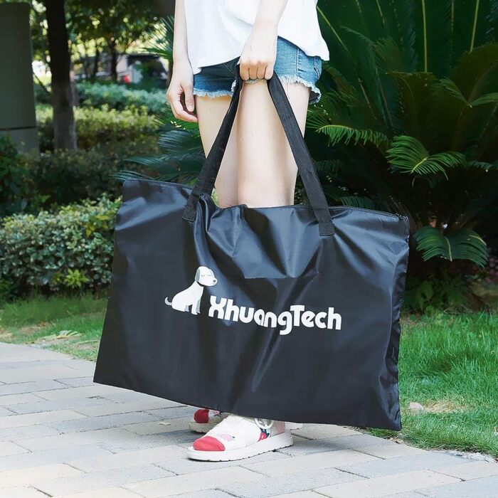 Клітка-манеж для собак та котів XianghuangTechnology, м'який матеріал, портативна, складана, для дому та вулиці, 80 x 58 см (Д x В), фіолетовий