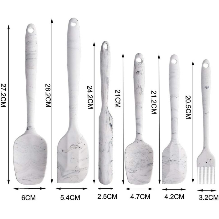 Набір силіконових шпателів з малюнком 