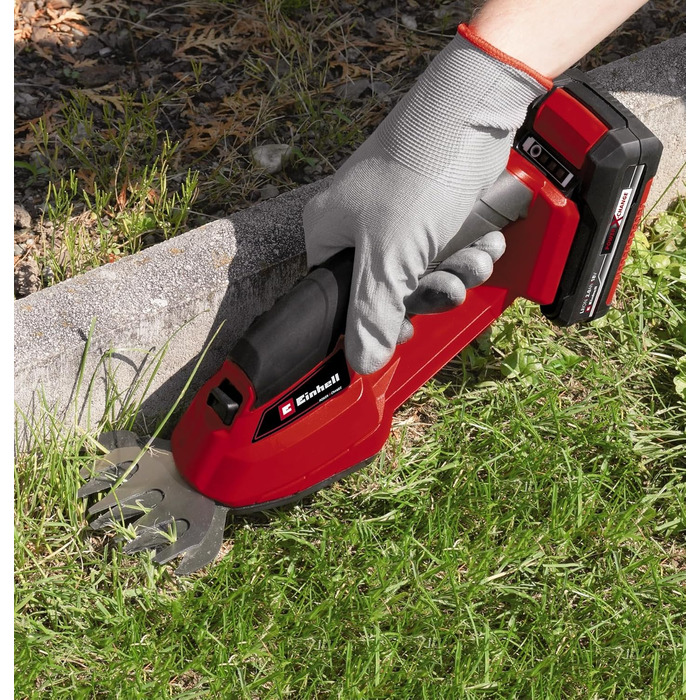Einhell Cordless Grass and Hedge Trimmer GC-CG 18 Li-Solo Power X-Change (18 V, 100 mm / 200 mm cutting length, interchangeable grass cutting blade + hedge trimmer blade, without battery)