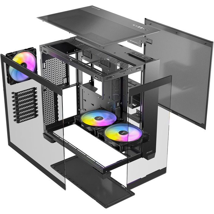 Корпус для ПК GEH Antec C8 Wood Full Tower чорний (ARGB)