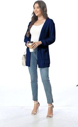 Кардиган чоловічий Daen Langar з відкритим передом, темно-синій (3XL)