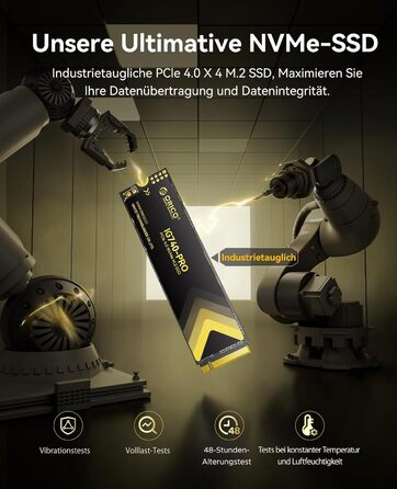 SSD Orico 1TB M.2 NVMe PCIe 4.0 (IG740PRO) - Швидкість до 7100 МБ/с, TLC 3D NAND, з радіатором, для ПК, ноутбука, PS5