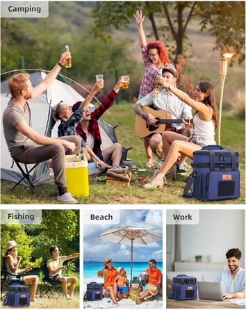 Тактична ланч-торба HSHRISH: велика ізольована сумка-холодильник для чоловіків та дорослих, водонепроникна, з 15L об'ємом, чорно-камуфляжний колір