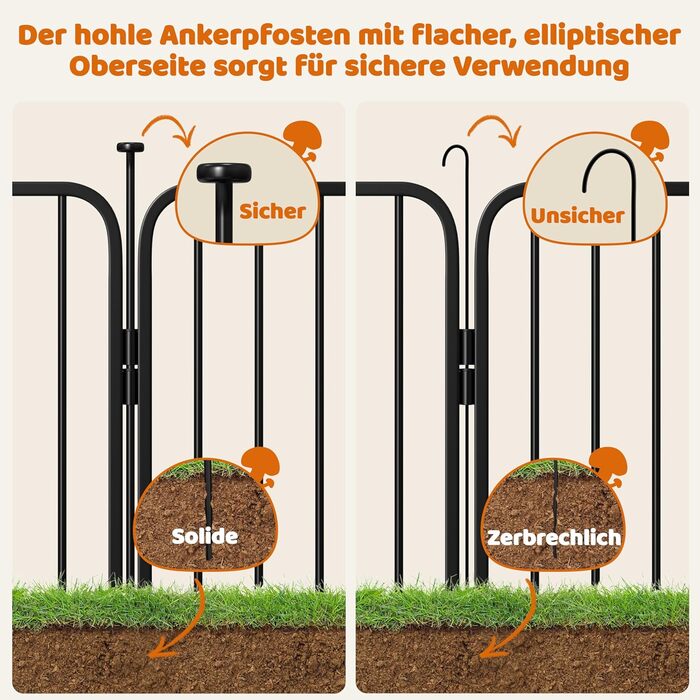 Вольєр для цуценят Yaheetech 12-секційний, 100 см, з замком, тихі труби, захист для підлоги, 8 мм металевий дріт, для квартири та саду