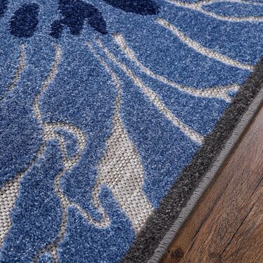 Килимок Impression Outdoor Wetterfest: вологостійкий килим для балкона, тераси, саду та дому (60 x 110 см, сірий)