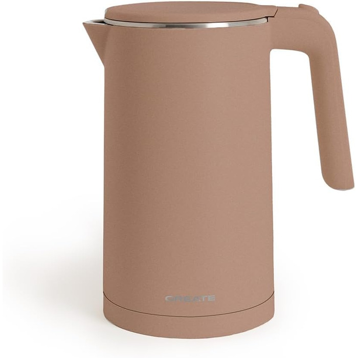 Електричний чайник Studio Pro 1L з регулюванням температури, підігрівом та системою зберігання кабелю, автоматичним відключенням, 1000W (Mokka)