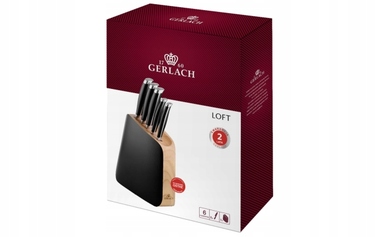 Набір ножів у підставці Gerlach LOFT dfs, 5 предметів