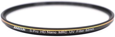 Фільтр UV JONGSUN S-Pro HD Nano MRC з багатошаровим покриттям, 82mm - захист від ультрафіолету для камери