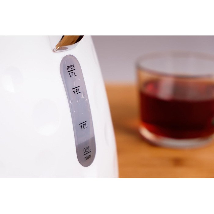 Електричний чайник Eldom C245SB, 1.7 л, 2000W, білий, з поворотним підставою