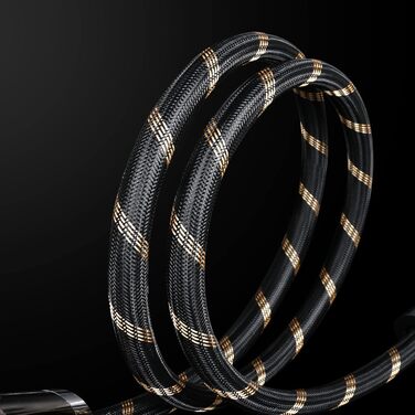 Hi-End мережевий кабель SKW Audiophile Schuko, силовий кабель живлення для сабвуфера, підсилювача, AV/DV систем (3м, чорний)