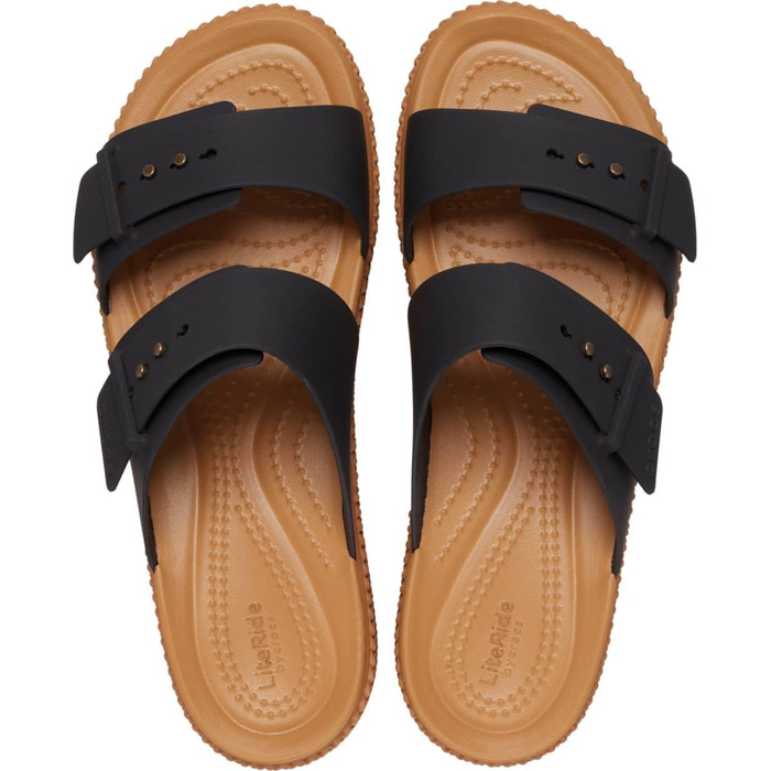 Босоніжки Crocs Brooklyn Woven Buckle жіночі чорні, розмір 39/40 EU
