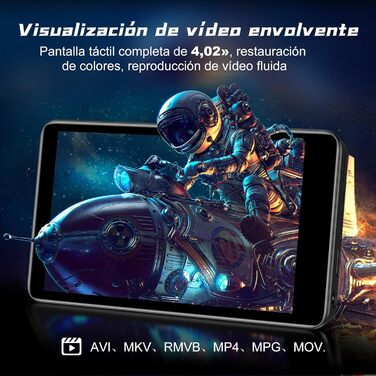 MP3 плеєр 32GB з Bluetooth 5.3, HiFi звук, для дітей, чорний (M9) - портативний музичний плеєр з еквалайзером, FM-радіо, підтримкою TF-карти до 128GB та навушниками