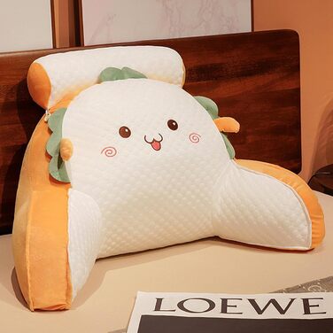 Підголовник для ліжка з підлокітниками, подушка для читання з підтримкою шиї та підлокітниками - для читання, відпочинку та перегляду телевізора (70x40 см)