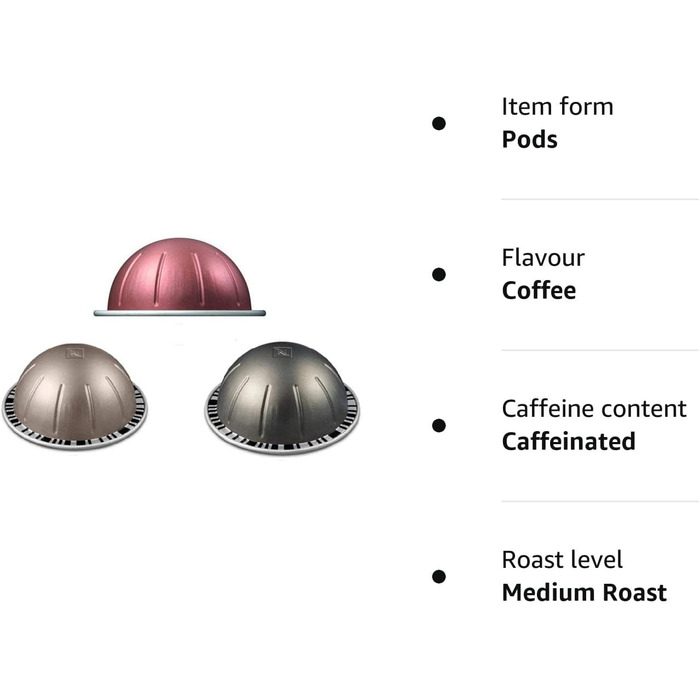 Капсули для кавоварки Nespresso Vertuo Gran Lungo Selection - 30 шт. (3 упаковки)